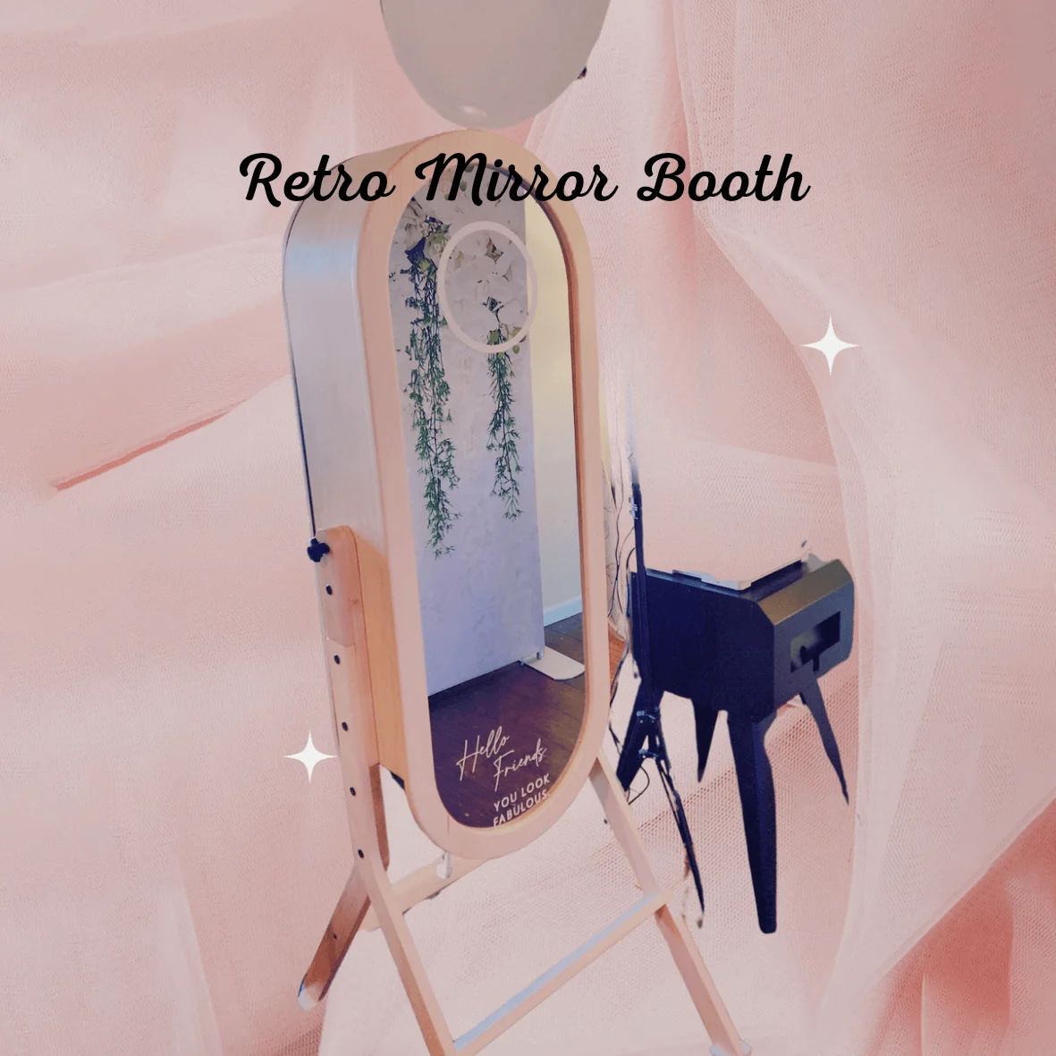 Retro Mirror Booth Pic